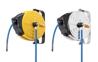 Enrouleurs automatiques Ecodora pour transfert d'air, d'eau, de détergents