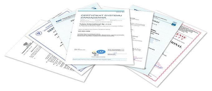 certyfikaty Certificats