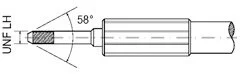 Raccord HP avec filetage mâle métrique