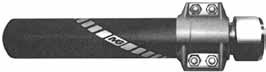 raccords fixés par colliers de sécurité à verrou