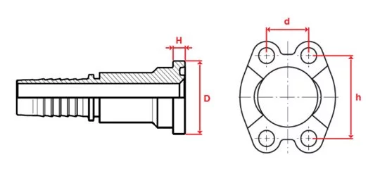 embout pour flexible acier carbone