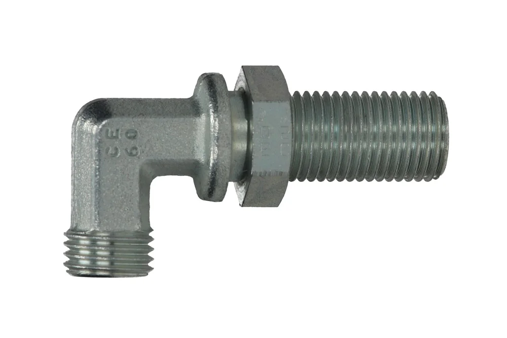 Raccord coudé traversant WSV, acier au carbone