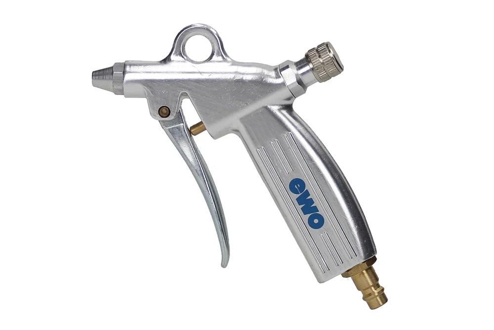Pistolet à air avec buse standard, avec régulateur, aluminium