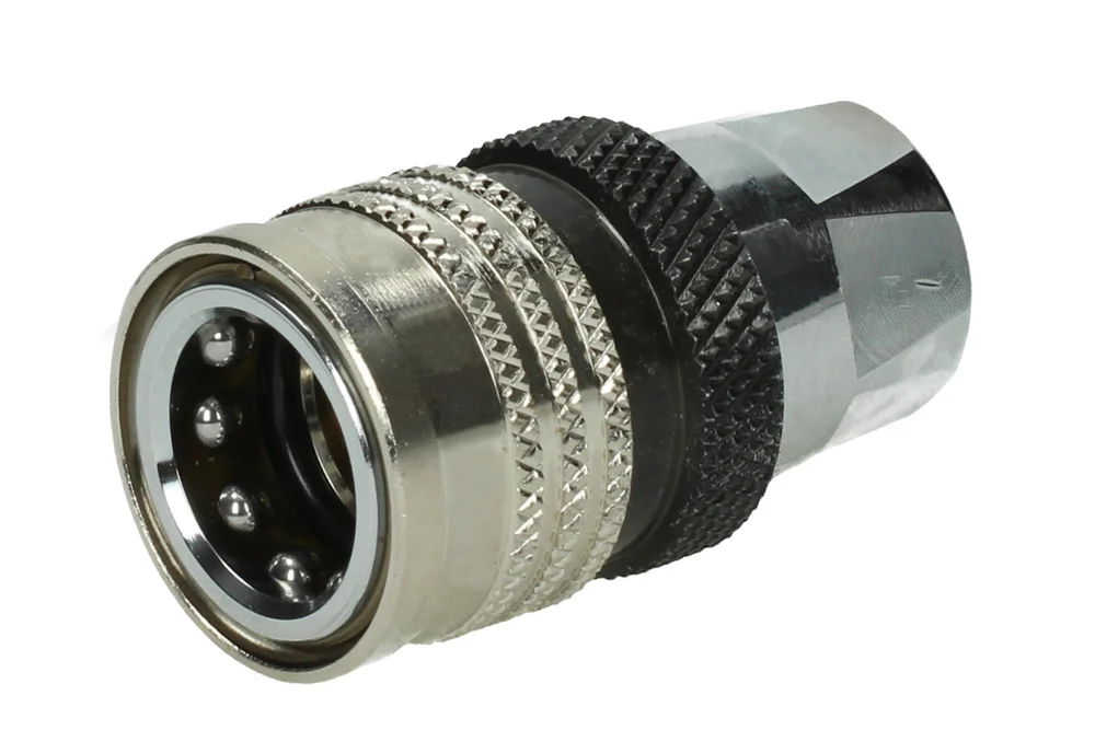 Raccord rapide hydraulique avec clapet, douille à filetage femelle BSP, NPT, TEMA STANDARD