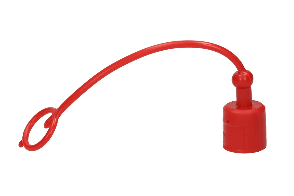 Capuchon pour fiche de raccord rapide ISO-A rouge en PVC, type IA
