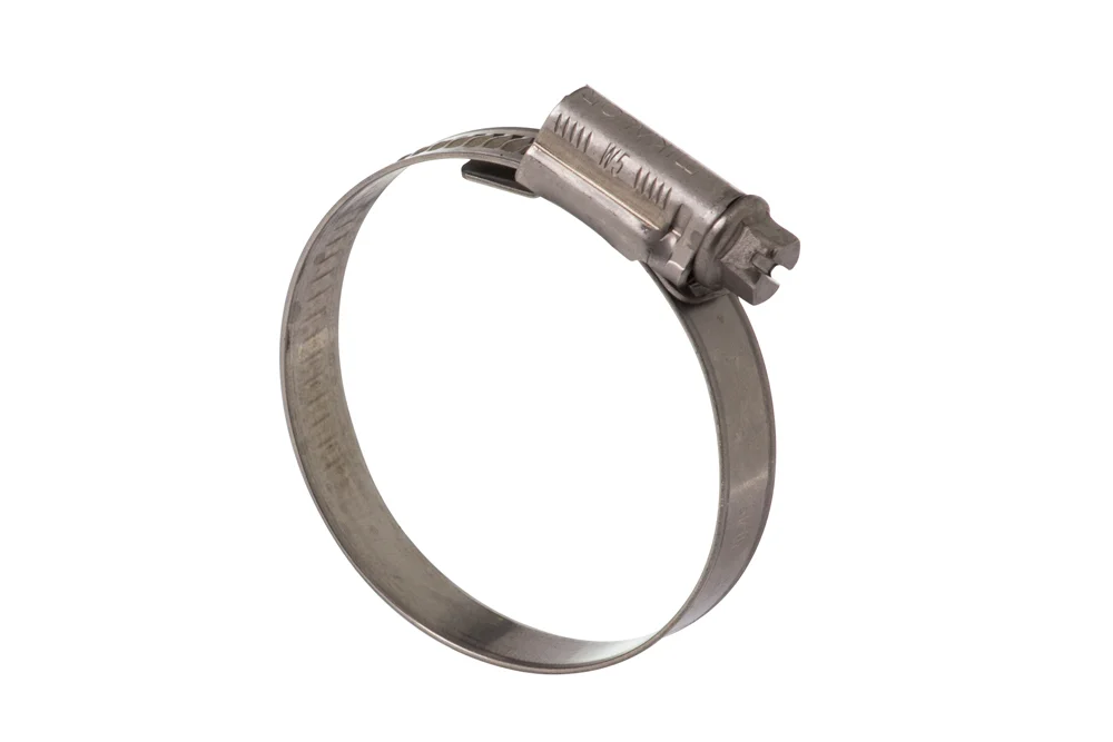Collier à vis sans fin industriel universel ASFA-L 9 mm, acier inoxydable
