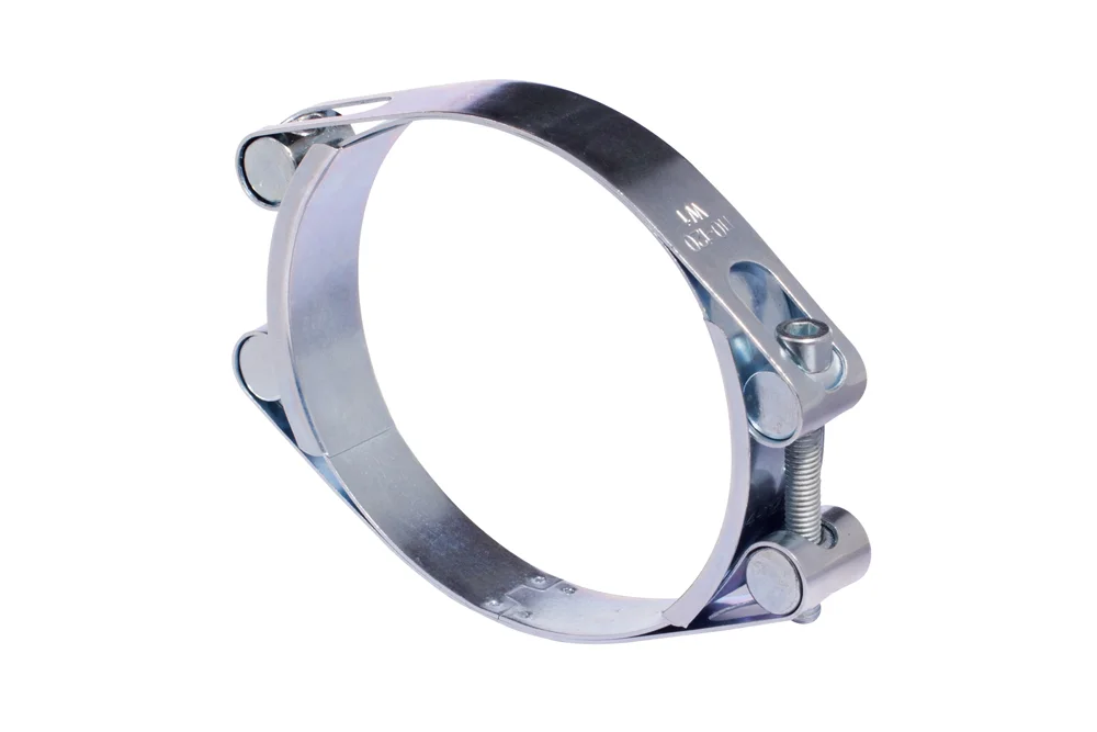 Collier DPC renforcé à double vis, acier au carbone