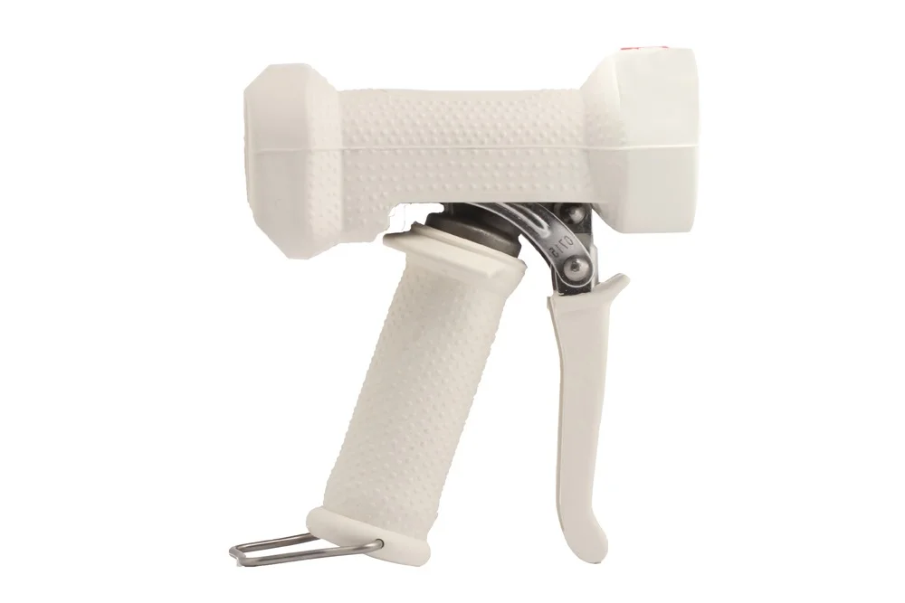 Pistolet à eau, acier inoxydable, AKBO HEAVY DUTY, blanc