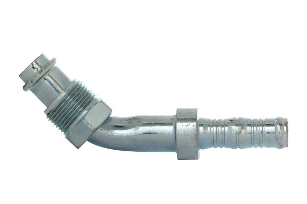 Embout tube BURGACLIP 45° avec UNF GZ, acier, type 54215