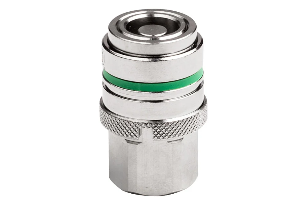 Douille de raccord rapide anti-goutte avec filetage BSP, avec clapet, laiton