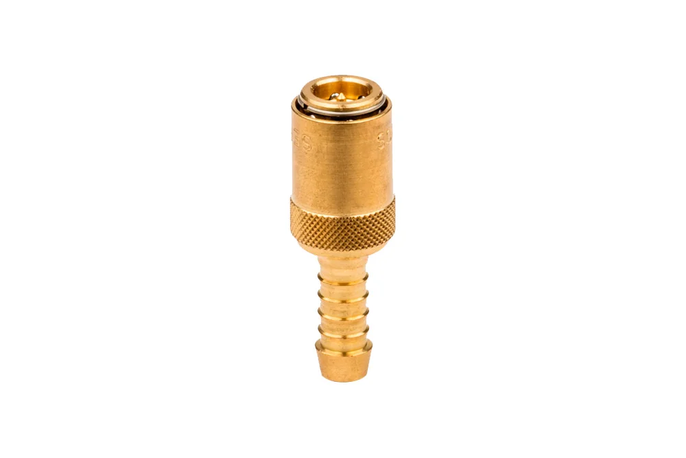 Douille de raccord rapide pour moules d'injection avec embout pour flexible et clapet, DYROS série 30
