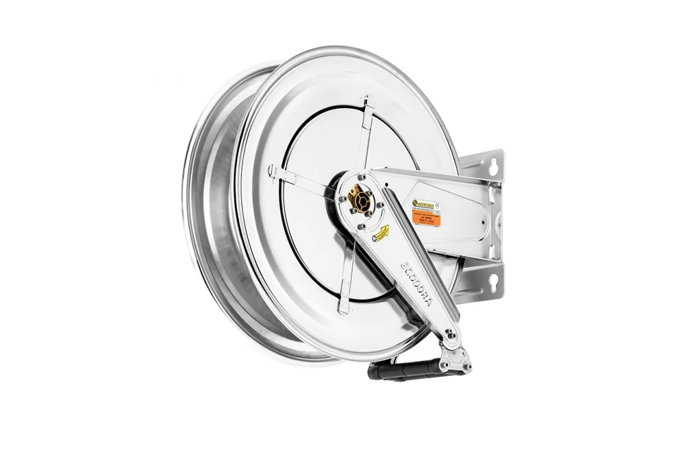 Enrouleur automatique de flexible ECODORA E-534, acier inoxydable