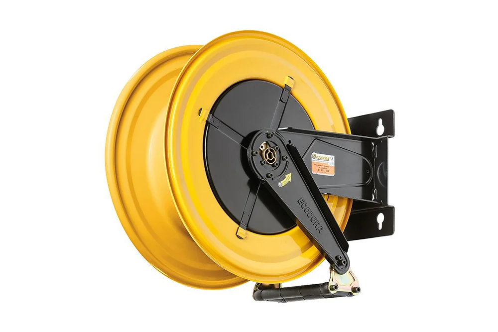 Enrouleur automatique à tambour ECODORA E-540 pour flexible, acier au carbone