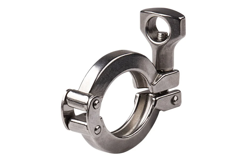 Collier de serrage pour raccord TRI-CLAMP en acier inoxydable, série 3C type EM
