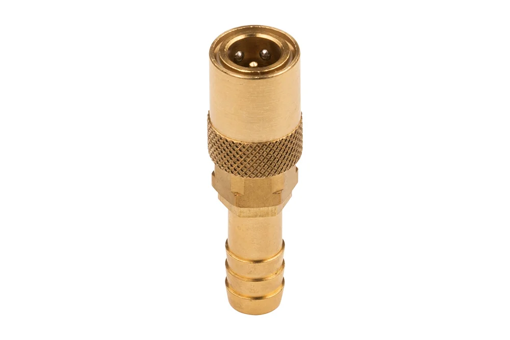 Douille à raccord rapide DN 6 avec embout pour flexible, série TST 6, laiton
