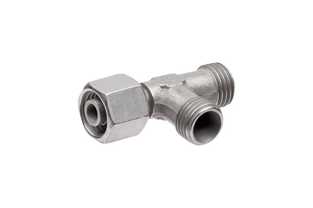 Té asymétrique réglable EVL, acier au carbone, zinc-nickel