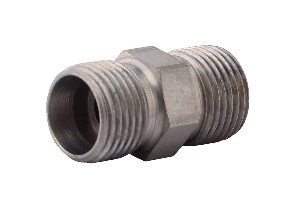Raccord droit G, acier au carbone, zinc-nickel