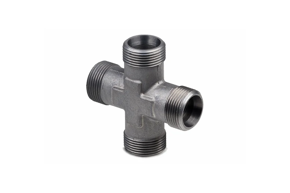 Raccord en croix K, acier inoxydable