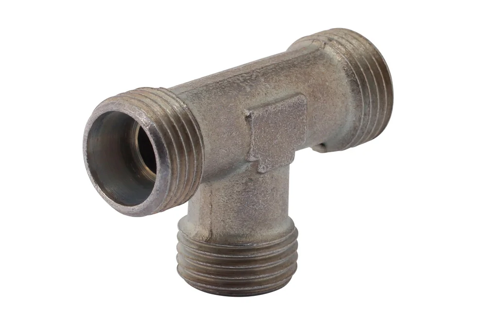 Raccord en T, acier au carbone, zinc-nickel