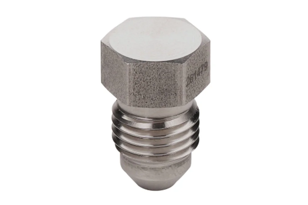 Bouchon JIC avec filetage UNF GZ en acier inoxydable, type ROV
