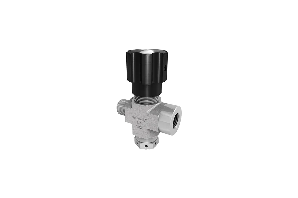 Vanne à pointeau avec insert de sécurité, acier inoxydable, H-285