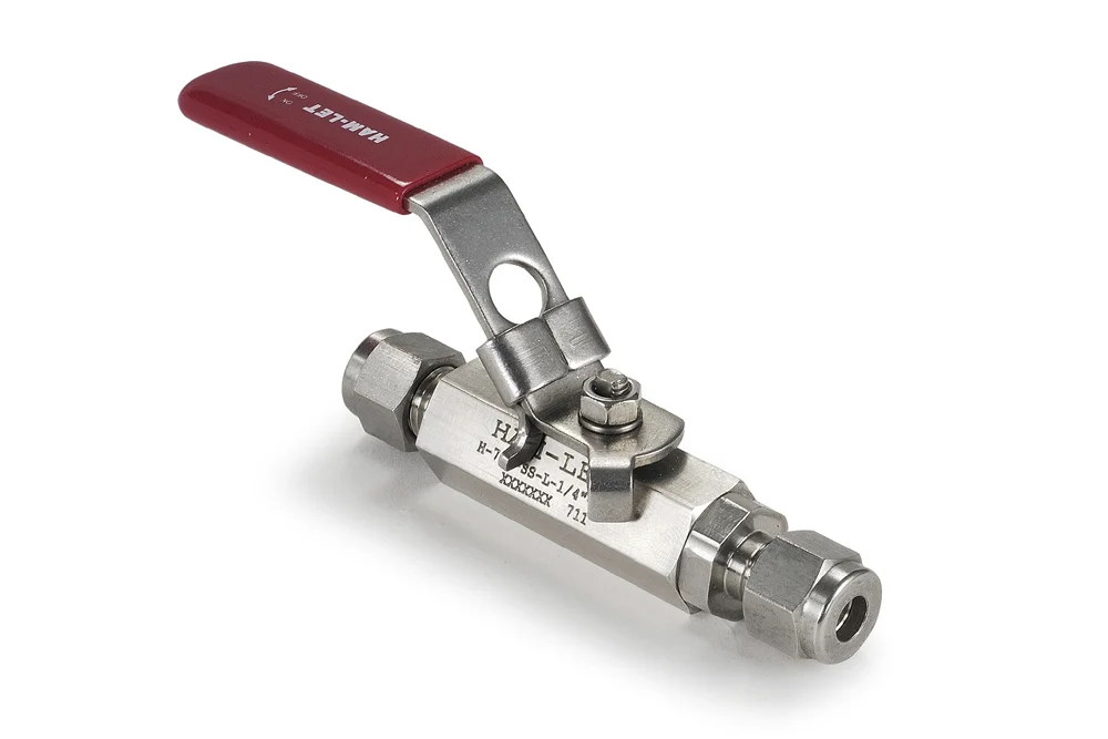 Vanne à boisseau sphérique LET-LOK® 2 pièces à connexion métrique, acier inoxydable, H-700