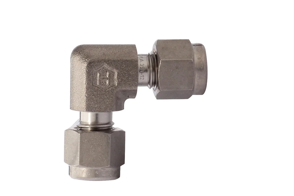 Raccord à 90° pour tube en pouces, acier inoxydable, C765L