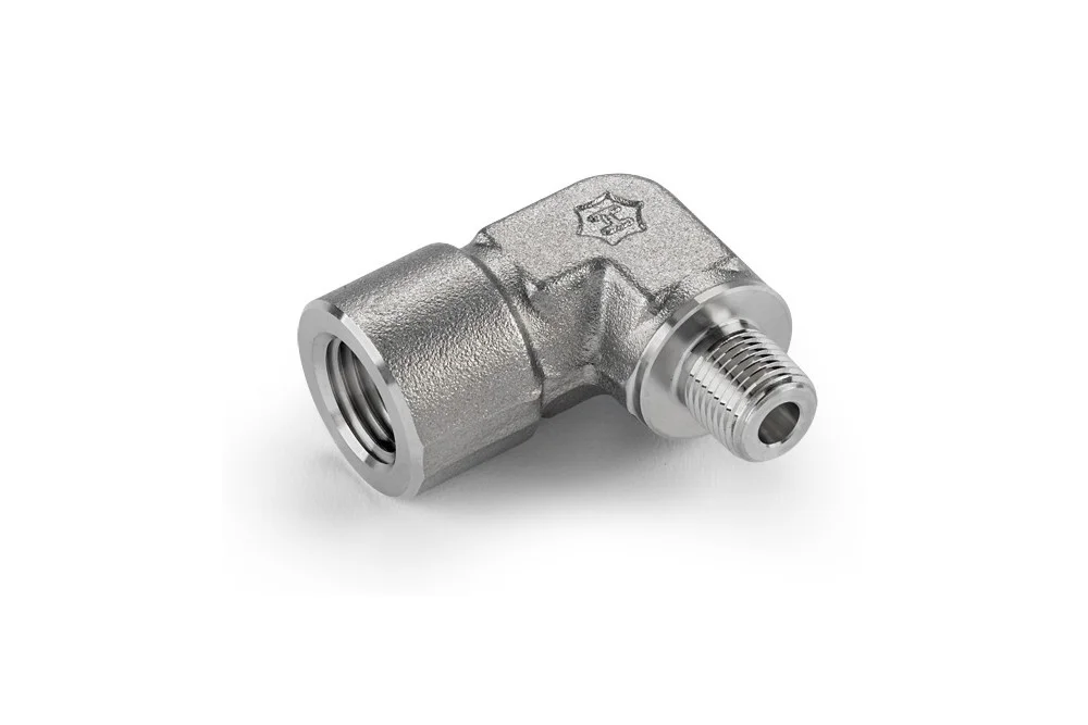 Coude 90° à filetage femelle NPT / filetage mâle NPT, acier inoxydable, 116H