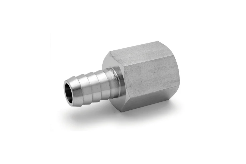 Embout pour tuyau à filetage femelle NPT, acier inoxydable, 130HF