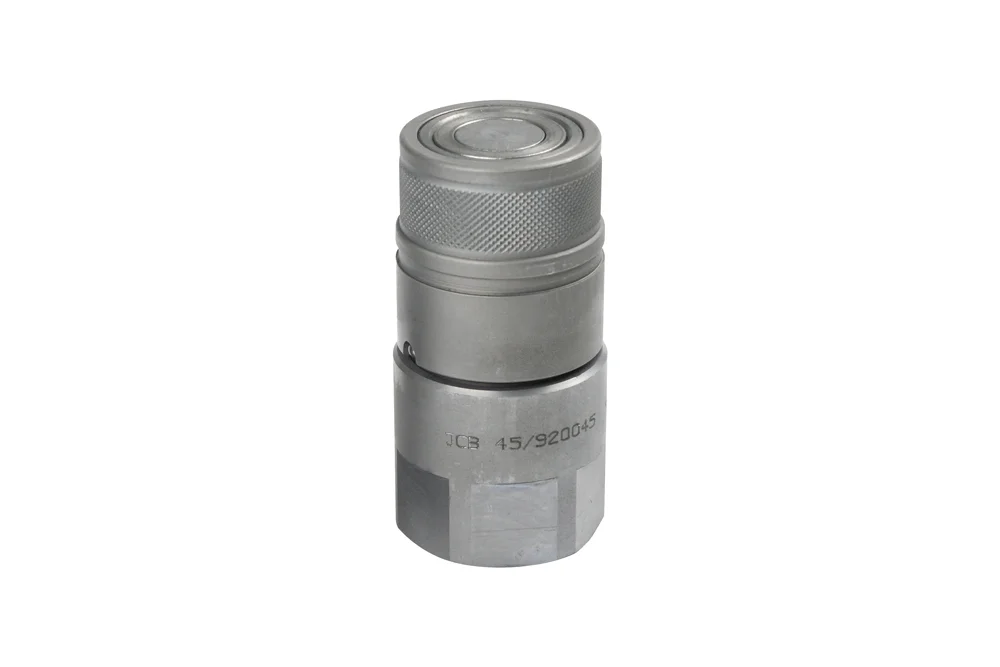 Raccord rapide hydraulique anti-goutte ISO-F, douille à filetage femelle BSP en acier à revêtement zinc-nickel, HOLMBURY, type IF