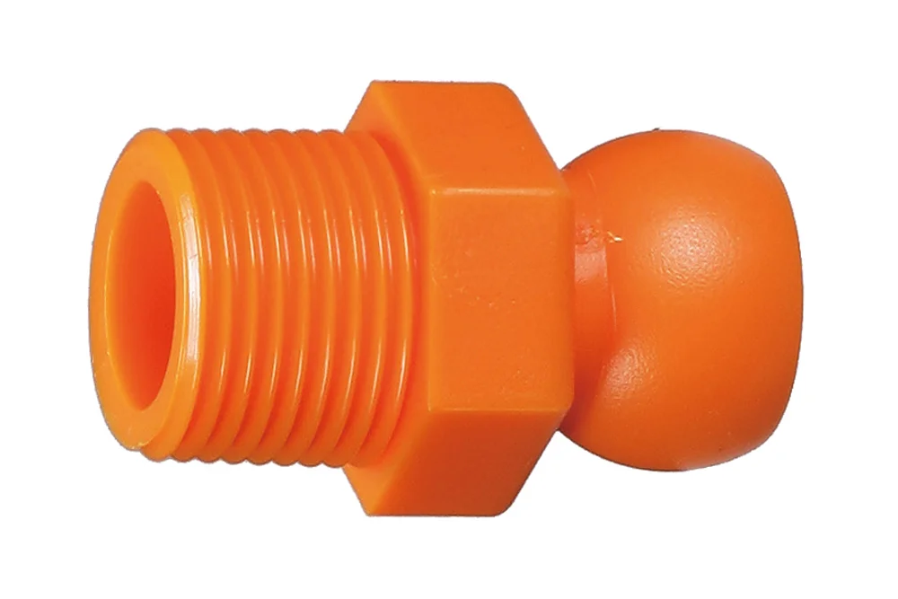 Raccord de refroidissement avec filetage mâle BSPT, système 3/8", JETON