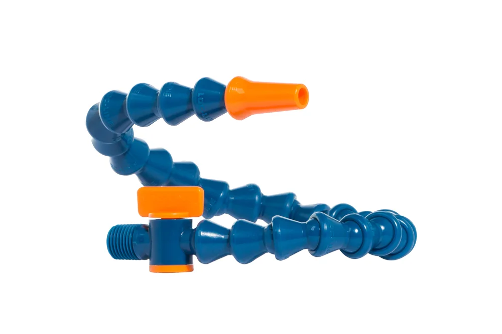 Flexible de refroidissement avec buse et vanne, filetage mâle NPT, système 1/4", LOC-LINE®