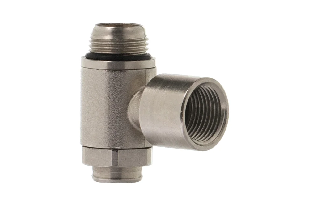 Clapet régulateur et anti-retour pneumatique en laiton MRF OFC, pour actionneur, série COMPACT "O"