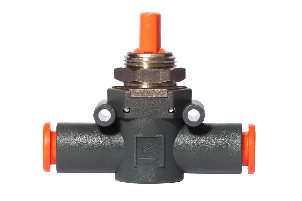 Vanne d'arrêt pneumatique avec purge V3V L (tube - tube)