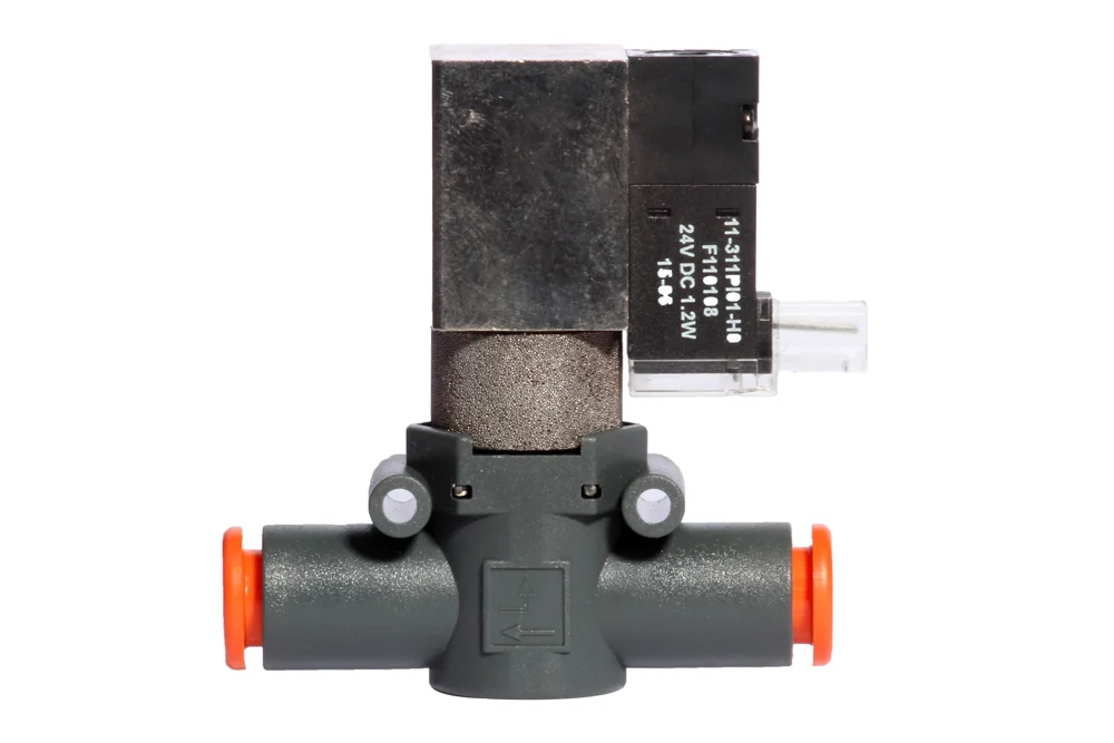 Électrovanne SOV L 3/2 NC-NO, fil à fil avec silencieux