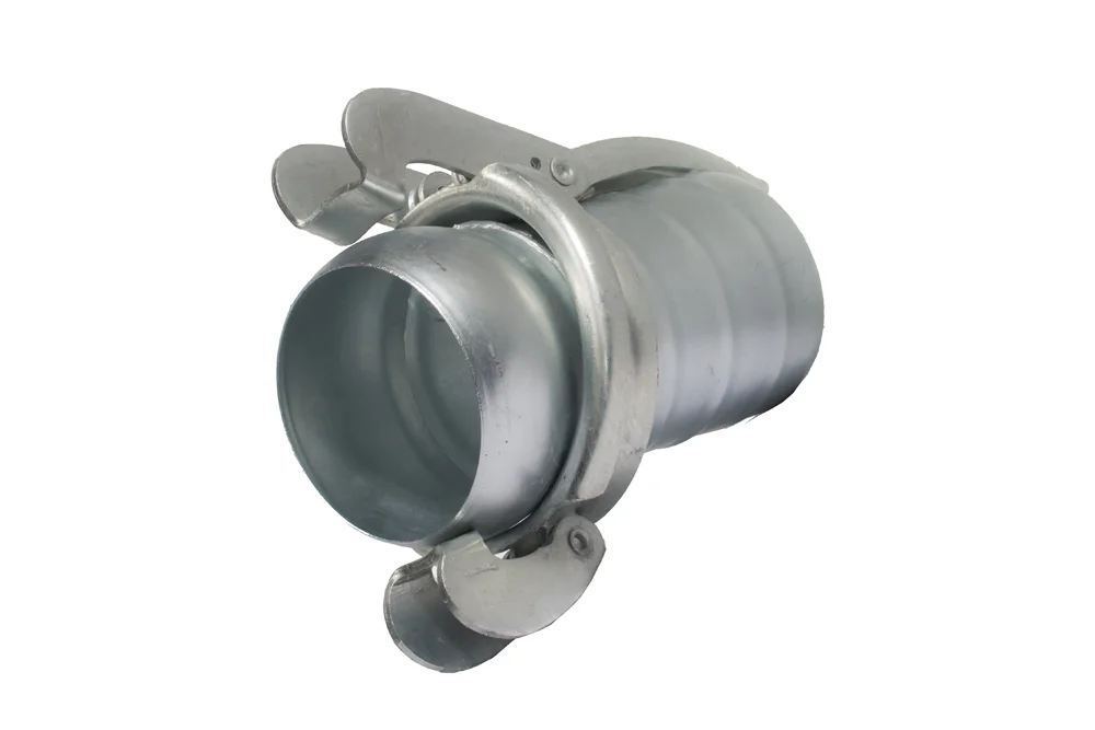 Bouchon de raccord à levier BAUER avec embout pour flexible, acier au carbone, B.8