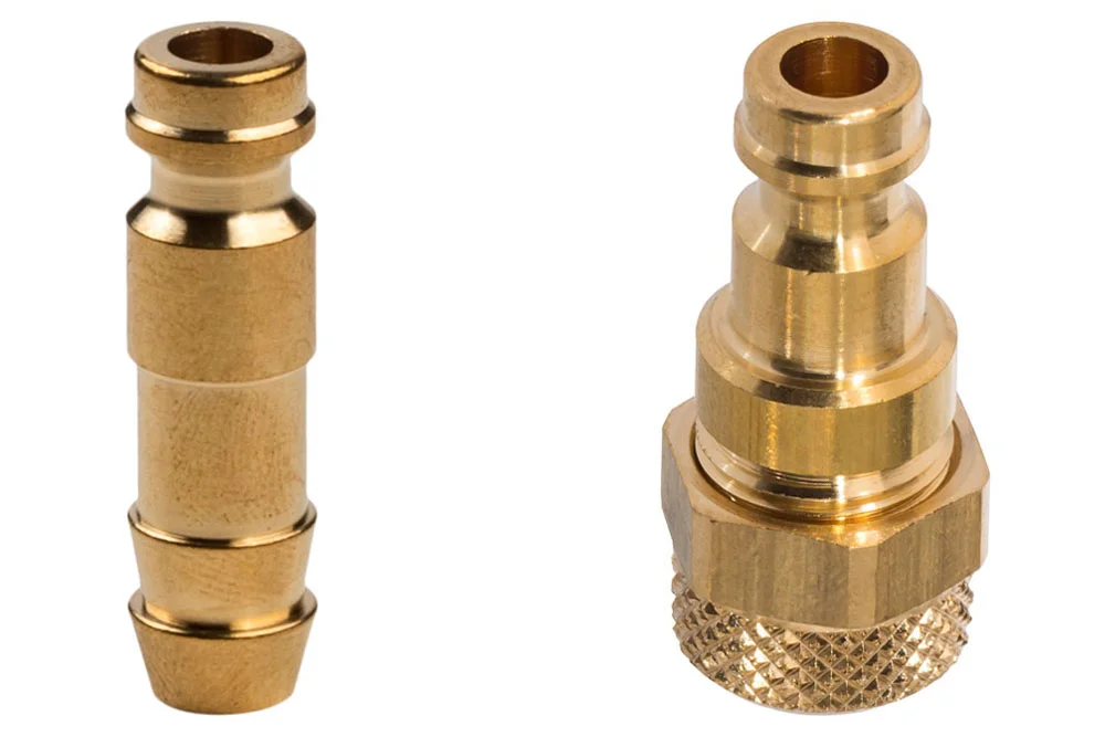 Raccord rapide DN5 sans clapet, avec embout pour flexible, laiton, série 21KA