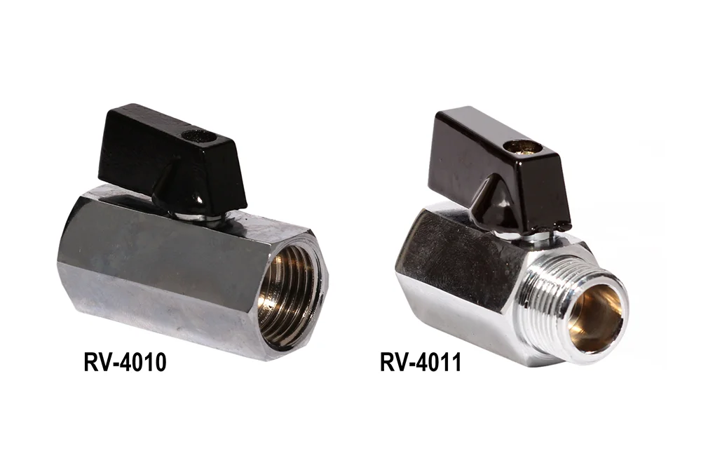 Robinet à boisseau sphérique compact monobloc en laiton MINI type 4010 / 4011