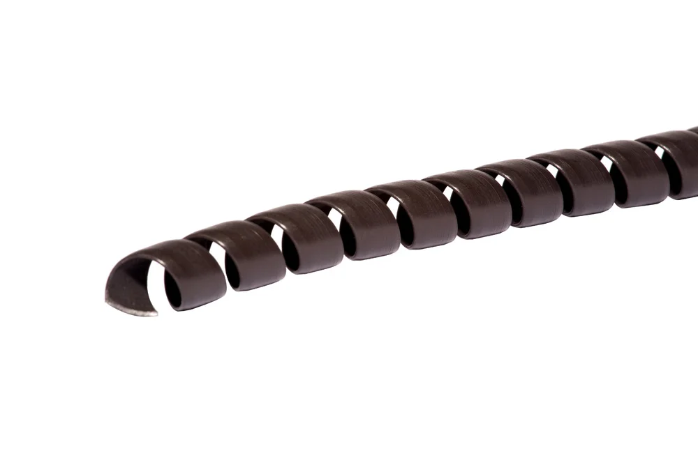 Gaine spirale difficilement inflammable et antistatique pour flexibles et câbles MINE SPIRAL