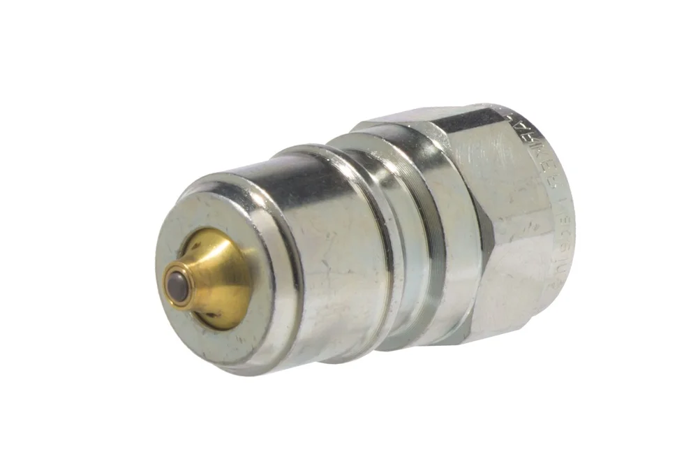 Raccord rapide hydraulique avec clapet et éliminateur, embout à filetage femelle BSP et NPT, TEMA STANDARD