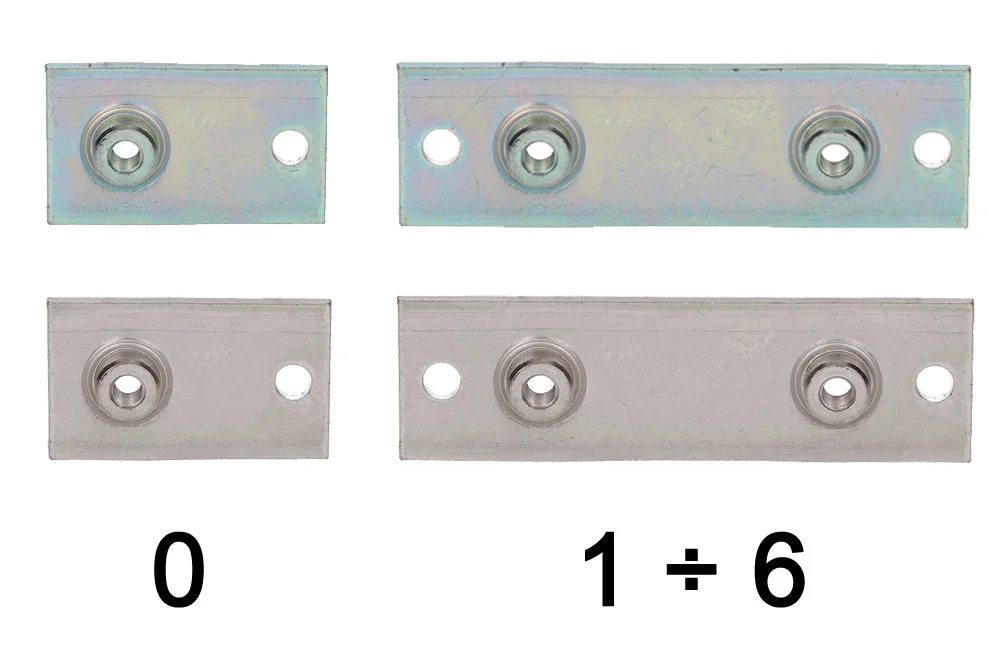 Plaque inférieure longue pour collier standard DIN 3015