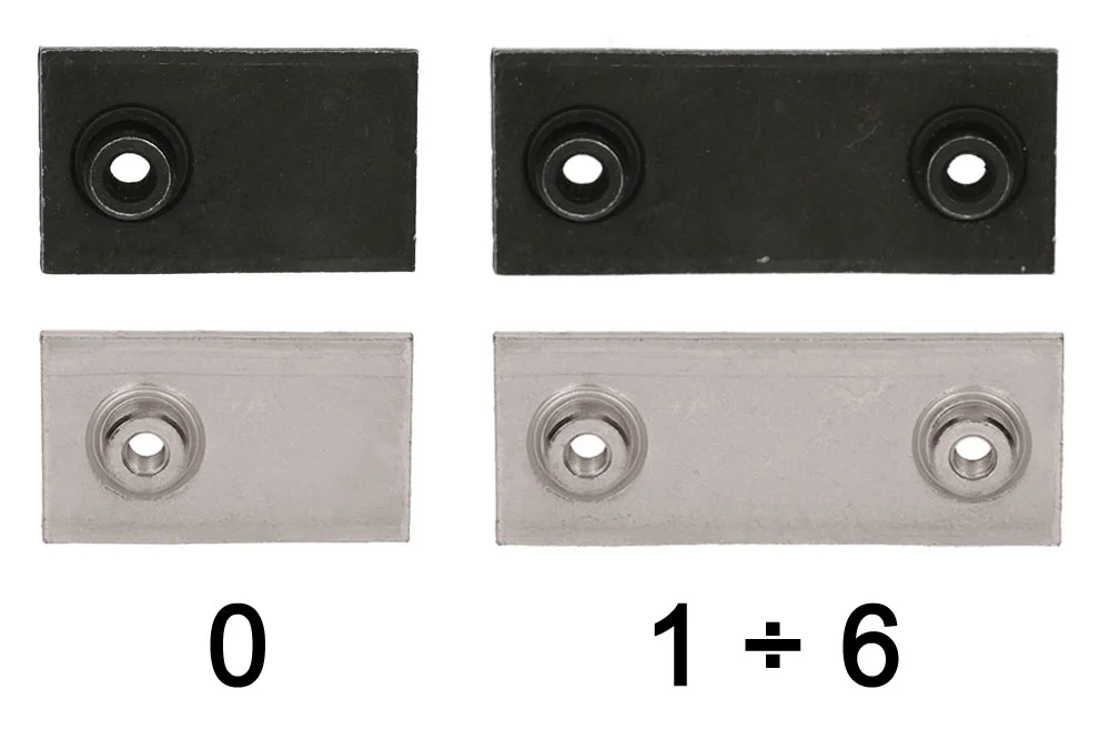 Plaque inférieure courte pour collier standard DIN 3015