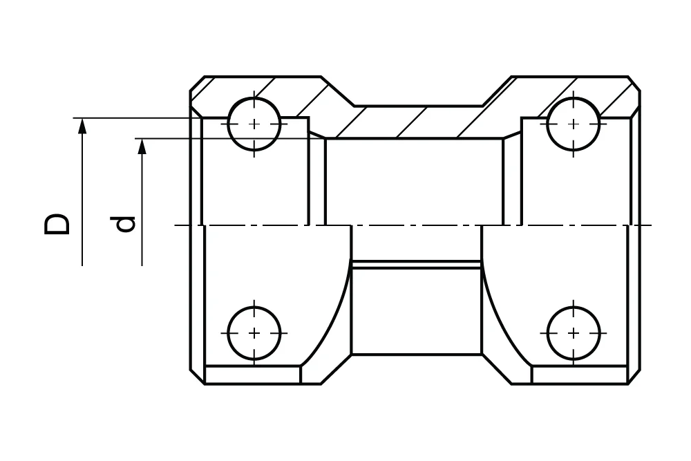 Raccord femelle STECKO, acier automatique