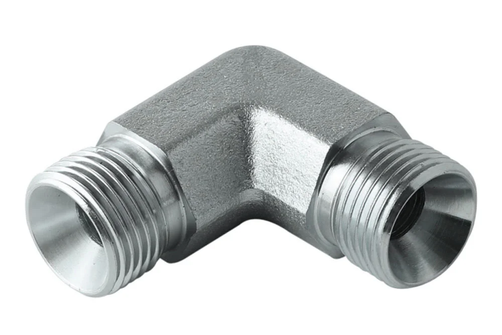 Adaptateur - mamelon coudé 90° à filetage mâle BSP, acier au carbone, type A116