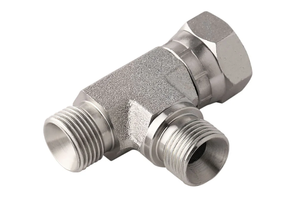 Adaptateur - té "L" avec filetage femelle BSP/2 x filetage mâle BSP, acier inoxydable, type A126