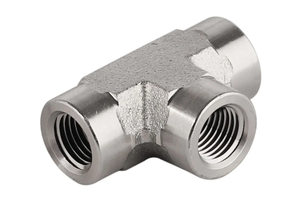 Adaptateur - té à filetage femelle NPT, acier inoxydable, type A309