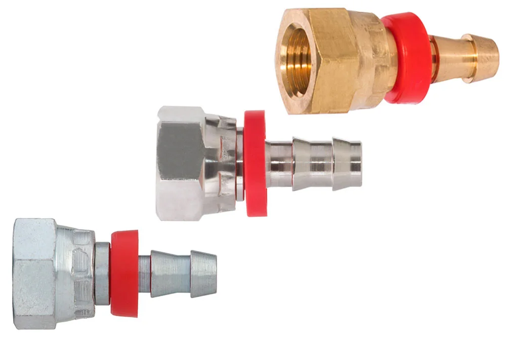 Embout auto-serrant PUSH-ON à filetage femelle BSP, type YBW110