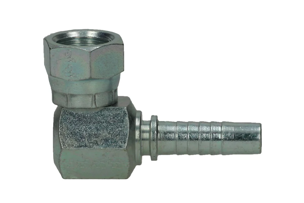 Embout hydraulique DKR 90°, type ZBW410 - COMPACT, acier au carbone