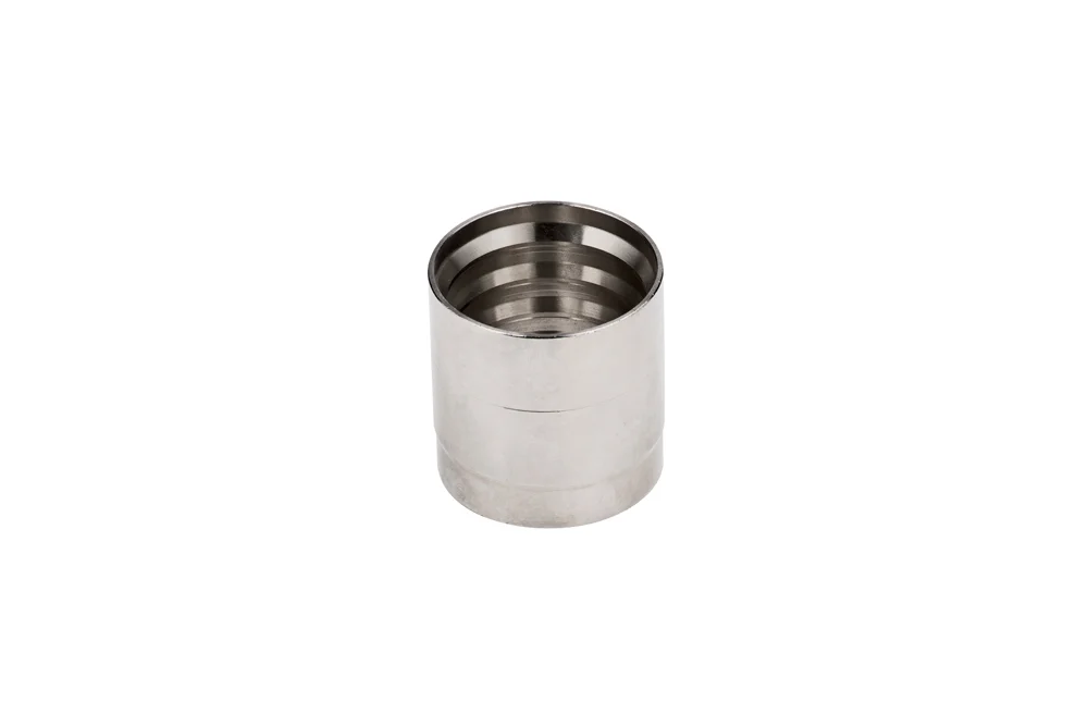 Douille de sertissage pour tuyaux hydrauliques 2ST, 4SP, acier AISI 316L, type ZF2