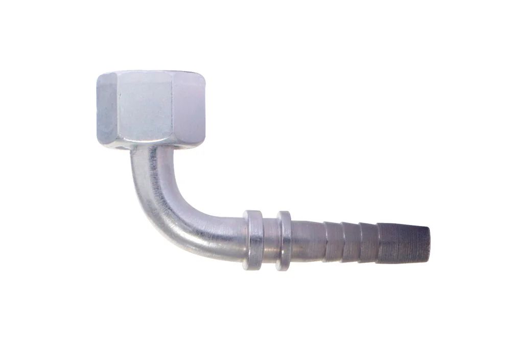 Embout hydraulique DKL 90°, type ZMW211, série légère, acier au carbone, zinc-nickel